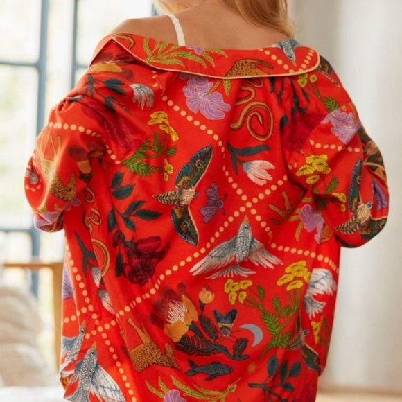 Rosa de Weerd for Anthropologie Flannel Sleep Top - Picture 4 of 4